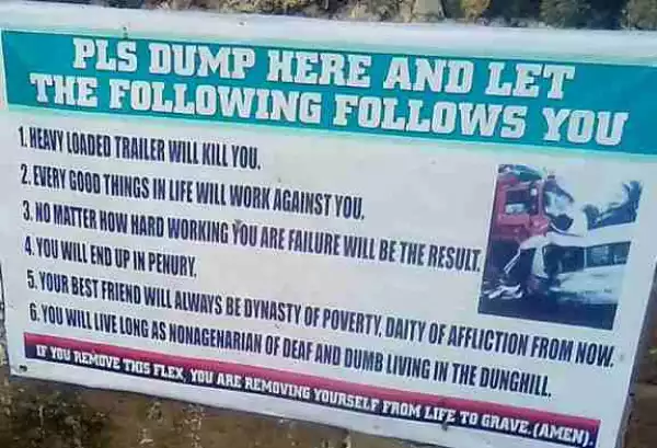 See The Ridiculous Notice I Saw At FUTA[Photo]